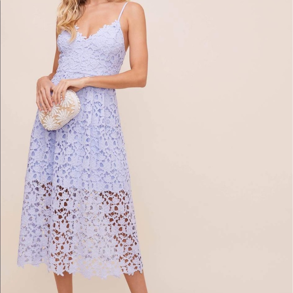 ASTR The Label Lace Midi Dress